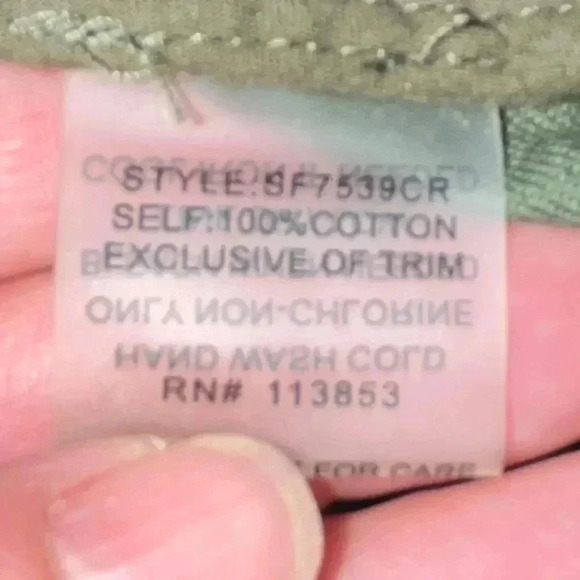 Market & Spruce Olive Sleeveless Vest with pockets and crochet lace deta… - Picture 5 of 12